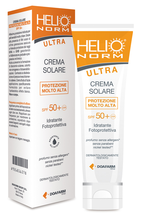 HELIONORM ULTRA CREMA SOLARE SPF 50+ 100 ML - Farmaunclick.it