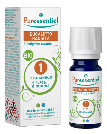 PURESSENTIEL EUCALIPTO RADIATA OLIO ESSENZIALE BIO 10 ML - Farmaunclick.it