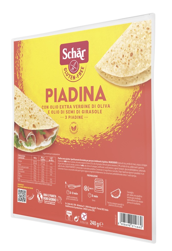 SCHAR PIADINA SENZA GLUTINE 240 G - Farmaunclick.it