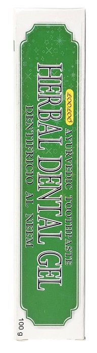 HERBAL DENTAL GEL DENTIFRICIO AYURVEDICO AL NEEM 100 G - Farmaunclick.it