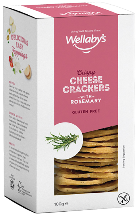 WELLABY'S CRACKERS ROSMARINO 100 G - Farmaunclick.it