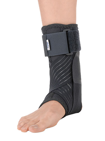 CAVIGLIERA STABILIZZANTE CON BENDAGGIO A 8 FUNZIONALE GRIGIO MEDIUM - Farmaunclick.it