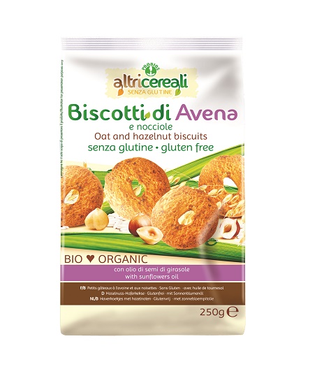 ALTRICEREALI BISCOTTI ALL'AVENA/NOCCIOLE BIO 250 G - Farmaunclick.it