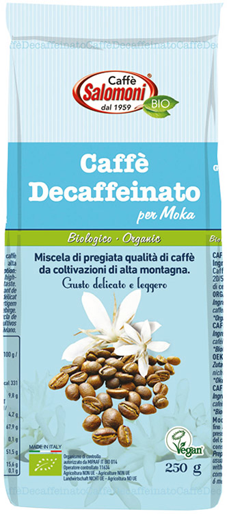 CAFFE' DECAFFEINATO BIO MACINATO MOKA 250 G - Farmaunclick.it