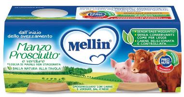 MELLIN OMOGENEIZZATO MANZO PROSCIUTTO CON VERDURE - Farmaunclick.it