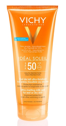 IDEAL SOLEIL GEL WET CORPO SPF50 200 ML - Farmaunclick.it