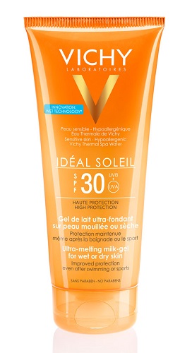 IDEAL SOLEIL GEL WET CORPO SPF30 200 ML - Farmaunclick.it