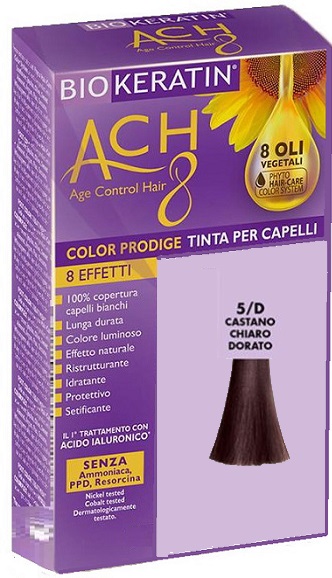 BIOKERATIN ACH8 COLOR PRODIGE 5/D CASTANO CHIARO DORATO - Farmaunclick.it