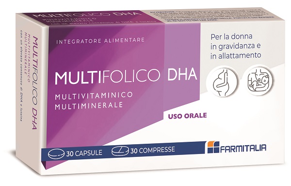 MULTIFOLICO DHA 30 CAPSULE + 30 COMPRESSE - Farmaunclick.it