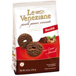 LE VENEZIANE BISCOTTI CACAO/NOCCIOLA 250 G - Farmaunclick.it