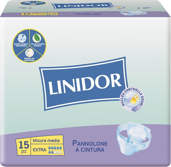 PANNOLONE LINIDOR PERFECT CARE EXTRA A CINTURA MM 15 PEZZI - Farmaunclick.it