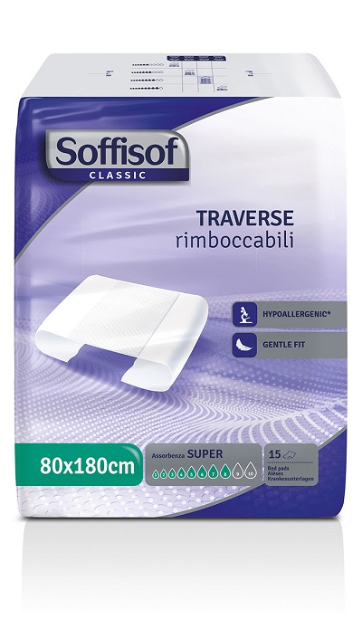 TRAVERSA PER INCONTINENZA SOFFISOF CLASSIC 80X180 15 PEZZI - Farmaunclick.it