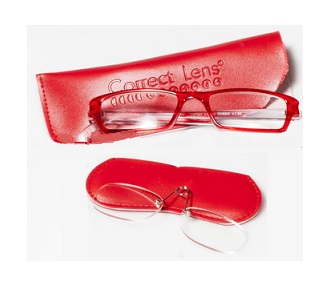 OCCHIALE PRESBIOPIA CORRECT GLASSES COLORE ROSSO +2,00 - Farmaunclick.it