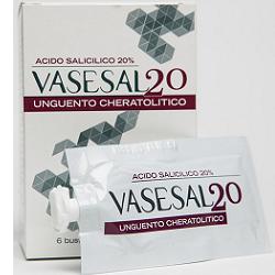 VASESAL 20 6 BUSTINE PLURIDOSE DA 5 ML UNGUENTO CHERATOLITICO - Farmaunclick.it