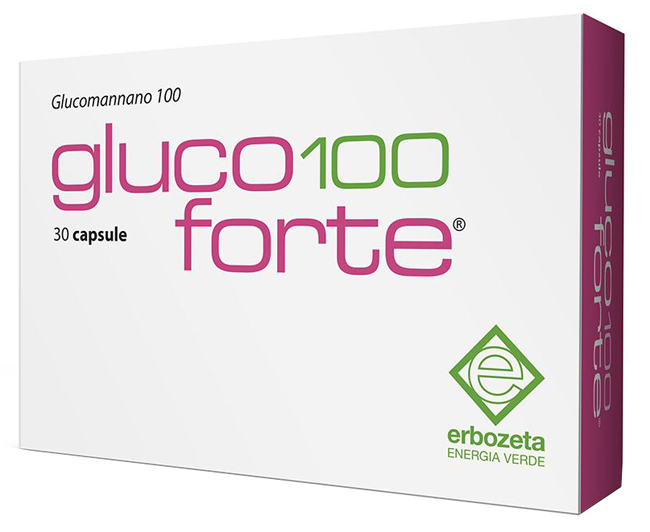 GLUCO 100 FORTE GLUCOMANNANO 100 30 CAPSULE DA 900 MG - Farmaunclick.it
