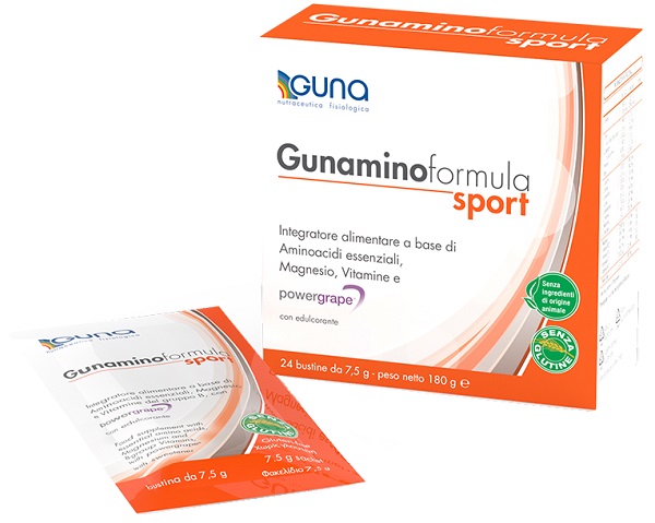GUNAMINO FORMULA SPORT 24 BUSTE 180 G - Farmaunclick.it