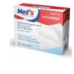 GARZA COMPRESSA MEDS FARMATEXA 12/8 18X40CM 12 PEZZI - Farmaunclick.it