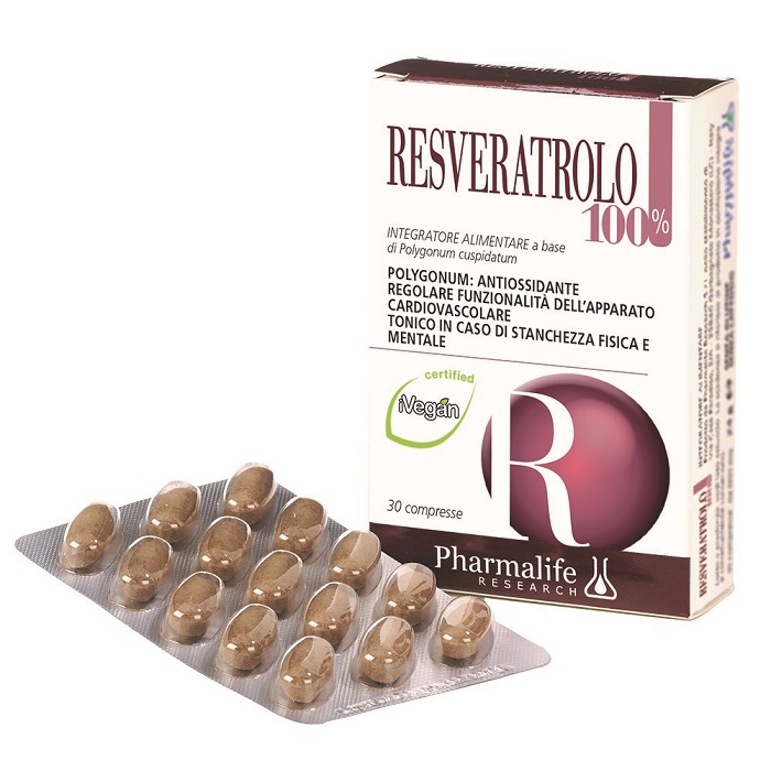 RESVERATROLO 100% 30 COMPRESSE - Farmaunclick.it