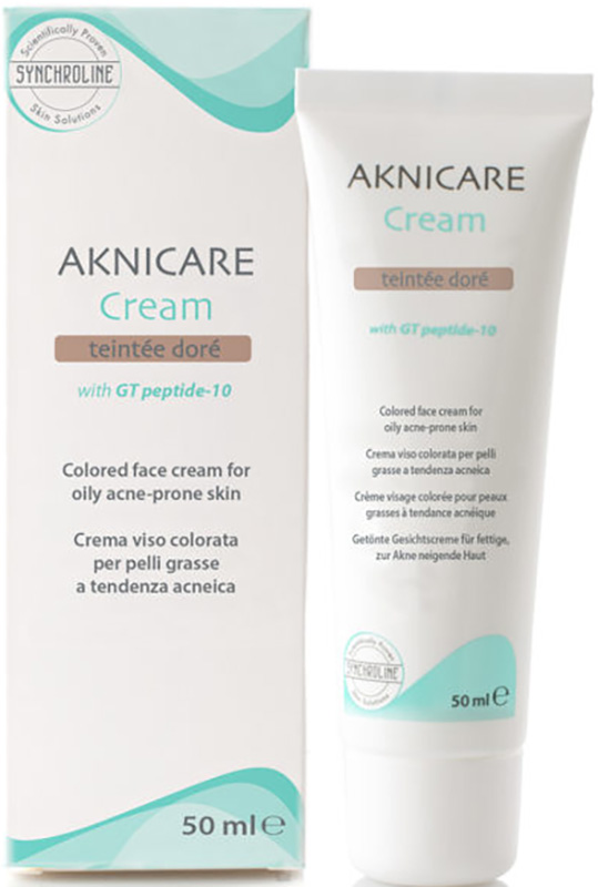 AKNICARE CREAM CREMA COLORATA TEINTEE DORE' 50 ML - Farmaunclick.it