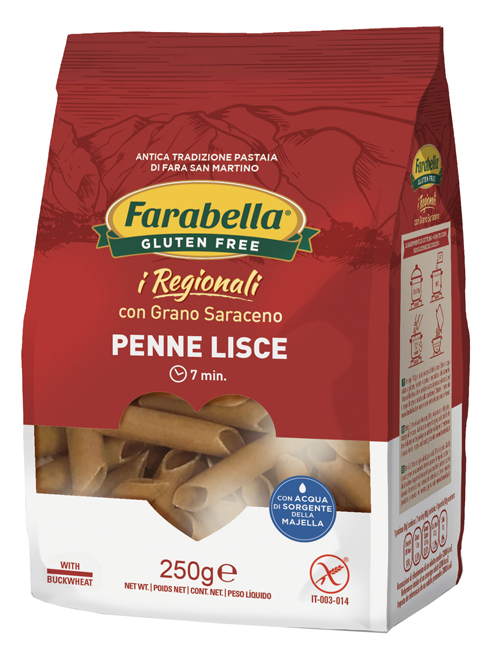 FARABELLA PENNE LISCE GRANO SARACENO 250 G - Farmaunclick.it