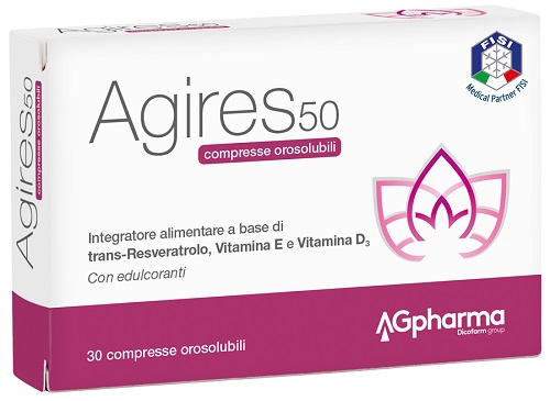 AGIRES 50 30 COMPRESSE OROSOLUBILI SCATOLA 5,4 G - Farmaunclick.it