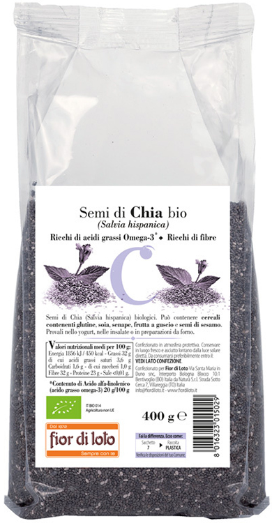 SEMI DI CHIA BIO 400 G - Farmaunclick.it