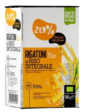 ZERO% GLUTINE RIGATONI DI RISO INTEGRALE SENZA GLUTINE BIO 500 G - Farmaunclick.it