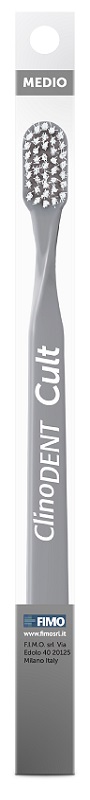 CLINODENT CULT GRIGIO SPAZZOLINO DA DENTI MEDIO - Farmaunclick.it
