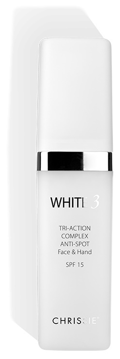 CHRISSIE WHITE 3 TRI-ACTION COMPLEX ANTIMACCHIE VISO MANI SPF 15 - Farmaunclick.it