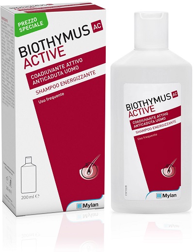 BIOTHYMUS AC ACTIVE SHAMPOO ENERGIZZANTE UOMO 200 ML PREZZO SPECIALE - Farmaunclick.it