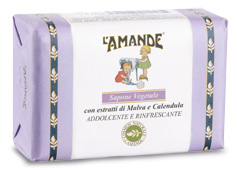 L'AMANDE MARSEILLE SAPONE VEGETALE MALVA/CALENDULA 200 G - Farmaunclick.it