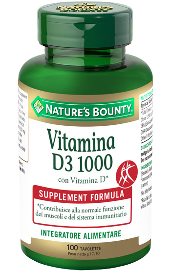 VITAMINA D3/1000 100 TAVOLETTE - Farmaunclick.it