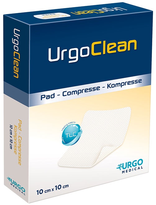 MEDICAZIONE TNT ASSORBENTE GELIFICANTE URGOCLEAN 10X10CM 10 PEZZI - Farmaunclick.it