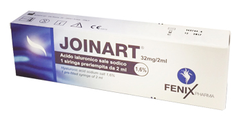 SIRINGA INTRA-ARTICOLARE JOINART ACIDO IALURONICO 1,6% 2 ML 3 PEZZI - Farmaunclick.it