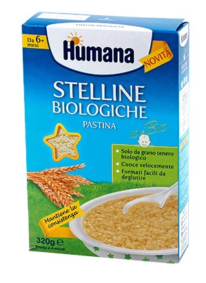 HUMANA STELLINE PASTINA BIOLOGICA 320 G - Farmaunclick.it