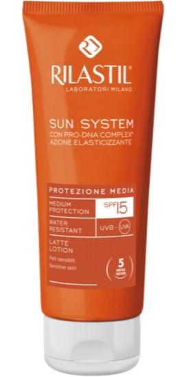 RILASTIL SUN SYSTEM PHOTO PROTECTION THERAPY SPF15 LATTE 100 ML - Farmaunclick.it