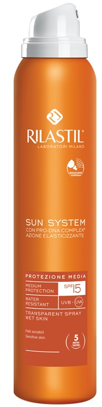 RILASTIL SUN SYSTEM PHOTO PROTECTION THERAPY SPF15 TRANSPARENT SPRAY 200 ML - Farmaunclick.it