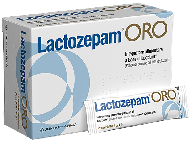 LACTOZEPAM ORO GRANULATO OROSOLIBILE A BASE DI LACTIUM 14 BUSTINE DA 2 G - Farmaunclick.it