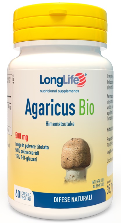 LONGLIFE AGARICUS BIO 60 CAPSULE - Farmaunclick.it