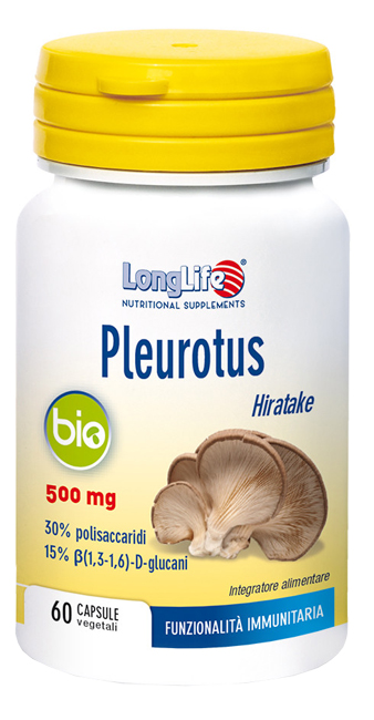 LONGLIFE PLEUROTUS BIO 60 CAPSULE - Farmaunclick.it