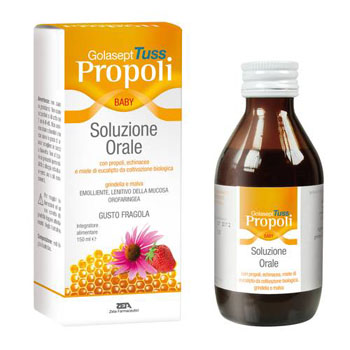 GOLASEPT TUSS PROPOLI BABY SOLUZIONE ORALE 150 ML - Farmaunclick.it