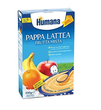HUMANA PAPPA FRUTTA MISTA 230 G - Farmaunclick.it