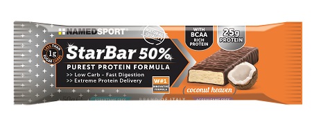STARBAR 50% PROTEIN COCONUT HEAVEN 50 G - Farmaunclick.it