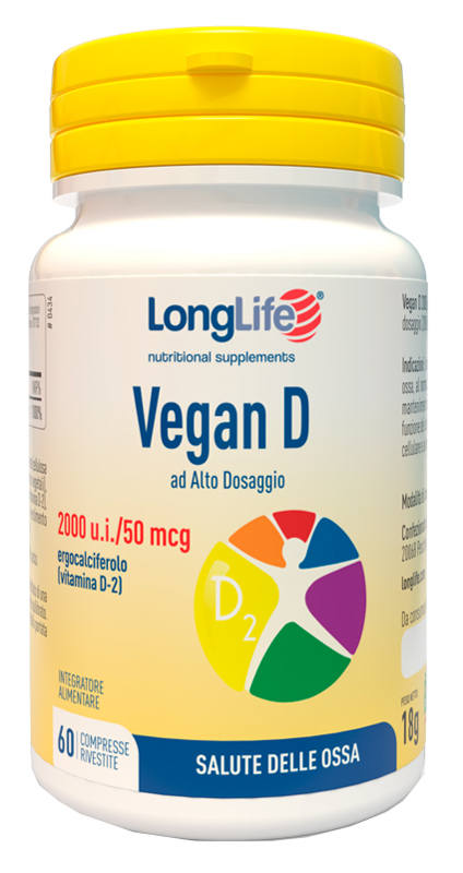 LONGLIFE VEGAN D 60 COMPRESSE - Farmaunclick.it