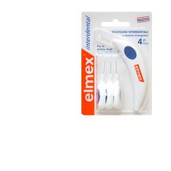ELMEX INTERDENTAL SCOVOLINO INTERDENTALE 4 MM 6 TESTINE + MANICO - Farmaunclick.it