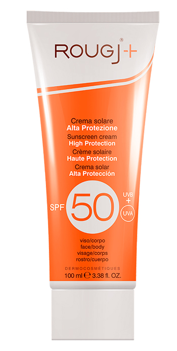 ROUGJ CREMA SOLARE CORPO ALTA PROTEZIONE SPF50 100 ML - Farmaunclick.it