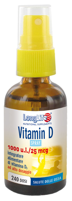 LONGLIFE VITAMIN D3 1000UI SPRAY 30 ML - Farmaunclick.it