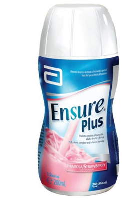 ENSURE PLUS FRAGOLA 4 BOTTIGLE DA 200 ML - Farmaunclick.it