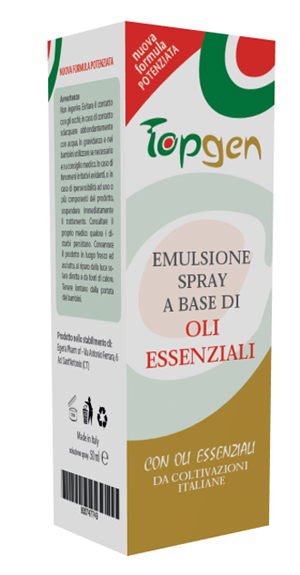 TOPGEN EMULSIONE SPRAY A BASE DI OLI ESSENZIALI 50 ML - Farmaunclick.it
