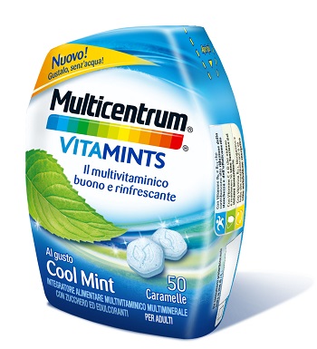 MULTICENTRUM VITAMINTS COOL MINT 50 CARAMELLE - Farmaunclick.it